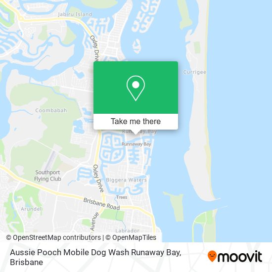 Aussie Pooch Mobile Dog Wash Runaway Bay map