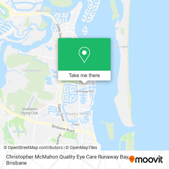 Christopher McMahon Quality Eye Care Runaway Bay map