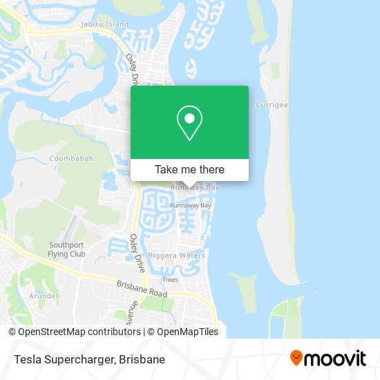 Tesla Supercharger map