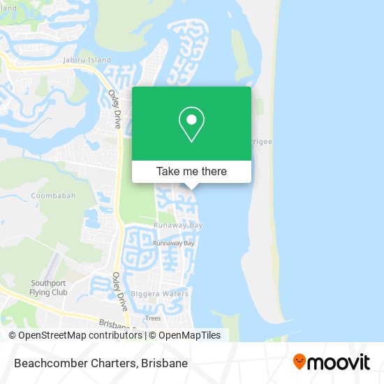 Beachcomber Charters map