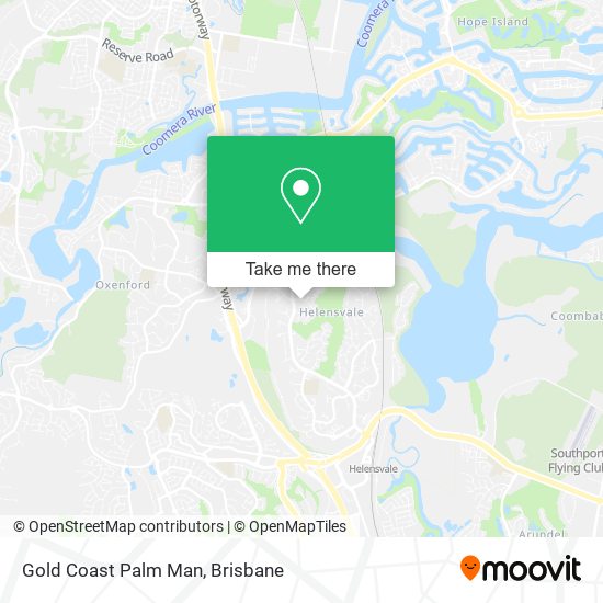 Gold Coast Palm Man map