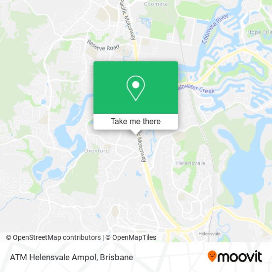 ATM Helensvale Ampol map