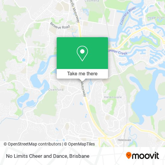 No Limits Cheer and Dance map