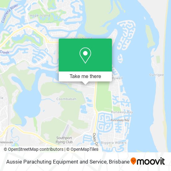 Aussie Parachuting Equipment and Service map