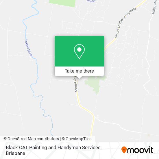 Black CAT Painting and Handyman Services map
