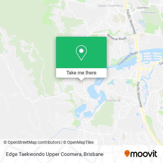 Edge Taekwondo Upper Coomera map