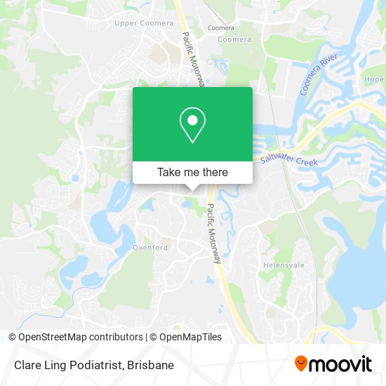 Clare Ling Podiatrist map