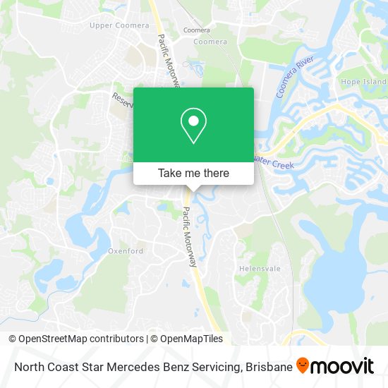 North Coast Star Mercedes Benz Servicing map