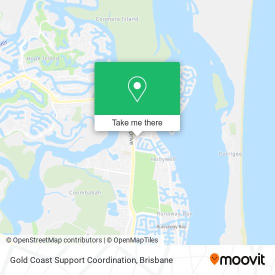 Gold Coast Support Coordination map