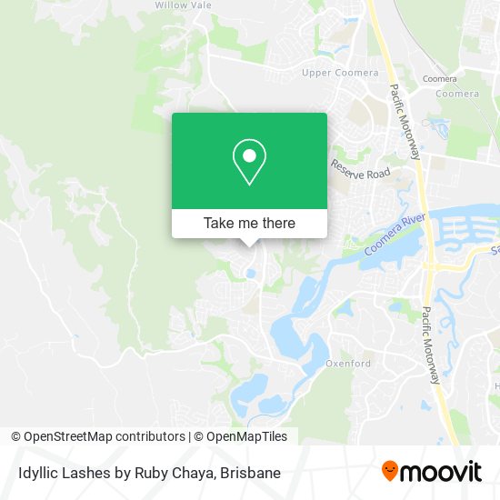Idyllic Lashes by Ruby Chaya map