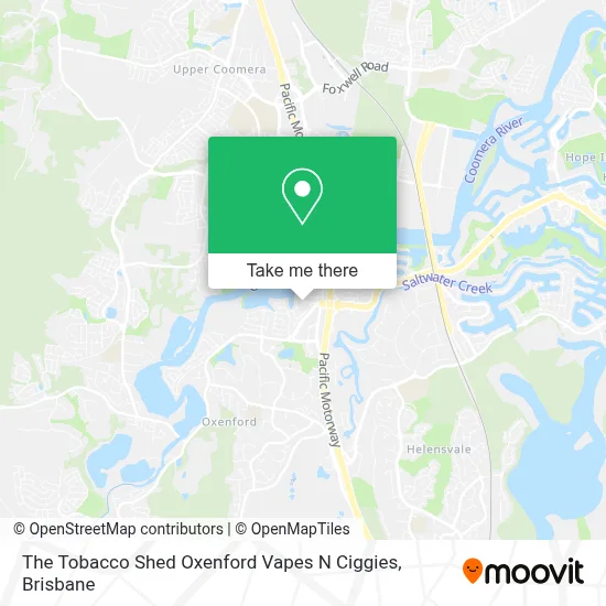 How to Get to The Tobacco Shed Oxenford Vapes N Ciggies by Bus or Light  Rail?