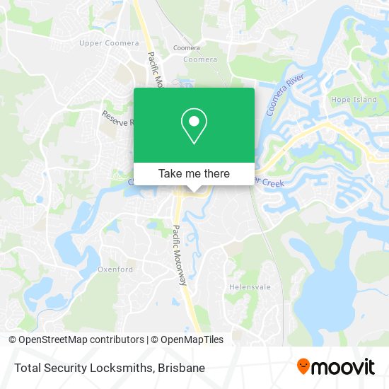 Total Security Locksmiths map