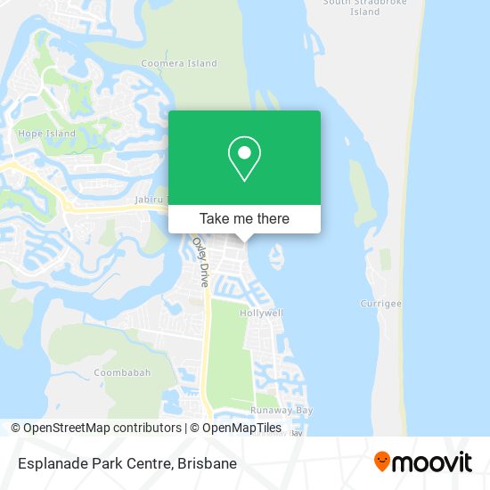 Esplanade Park Centre map