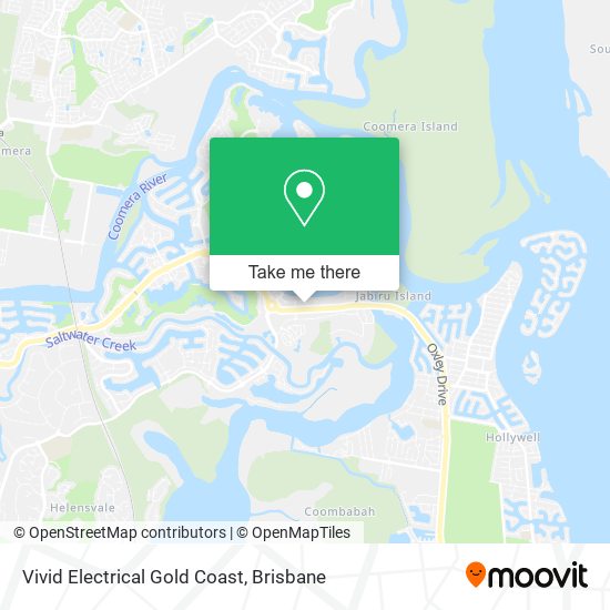 Vivid Electrical Gold Coast map
