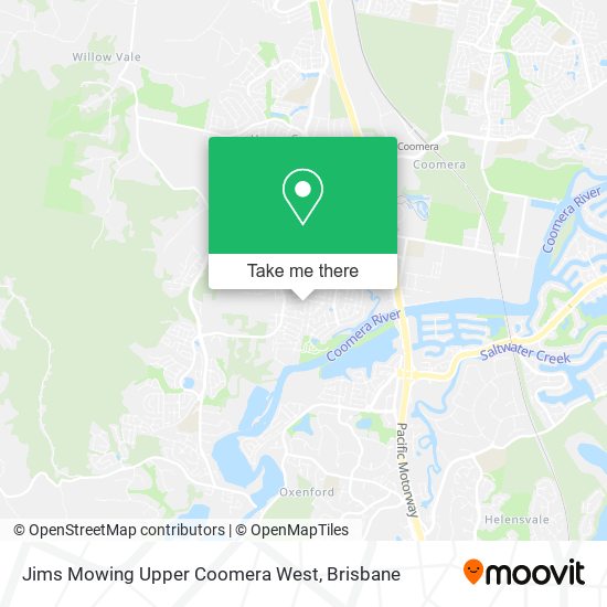 Jims Mowing Upper Coomera West map