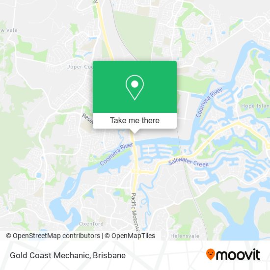 Gold Coast Mechanic map