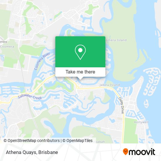 Athena Quays map