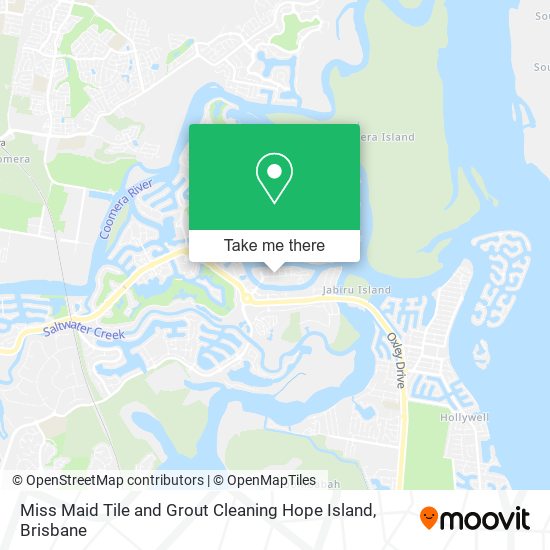 Miss Maid Tile and Grout Cleaning Hope Island map