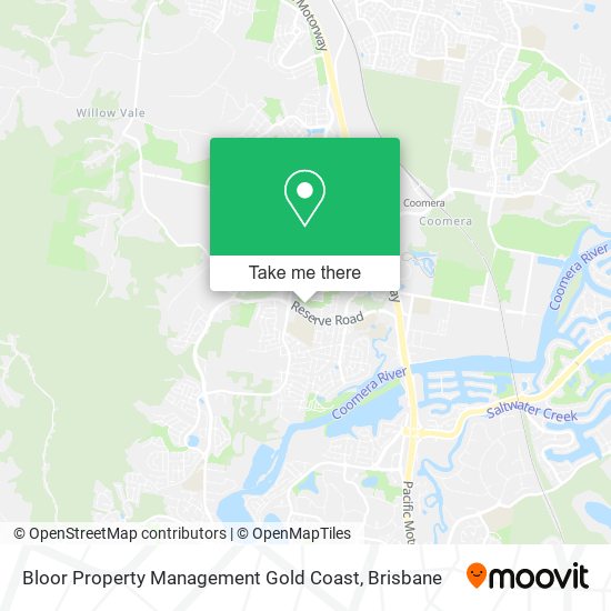 Bloor Property Management Gold Coast map