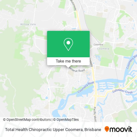 Total Health Chiropractic Upper Coomera map