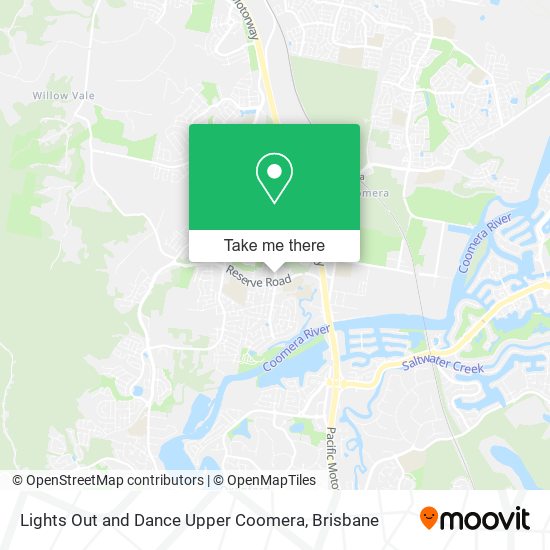 Lights Out and Dance Upper Coomera map