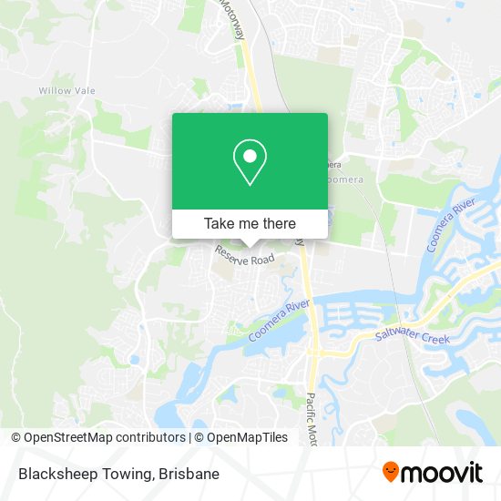 Blacksheep Towing map