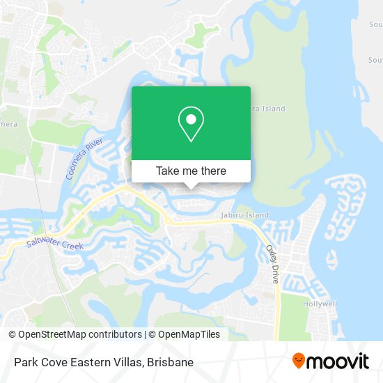 Park Cove Eastern Villas map