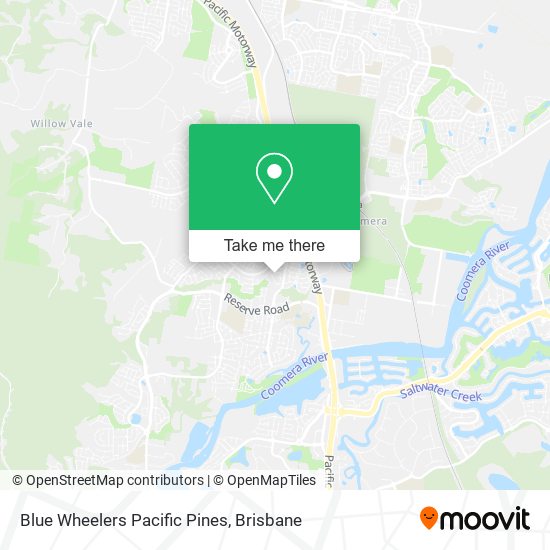Blue Wheelers Pacific Pines map