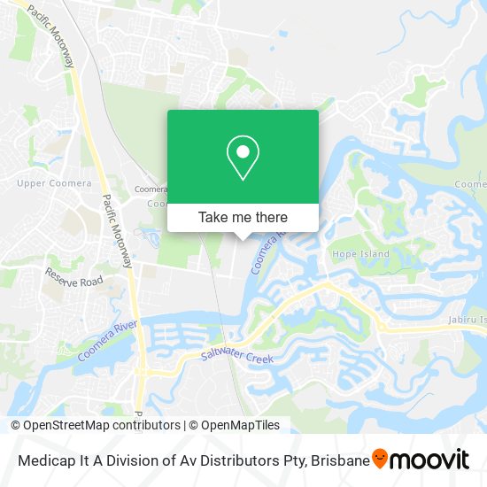 Medicap It A Division of Av Distributors Pty map