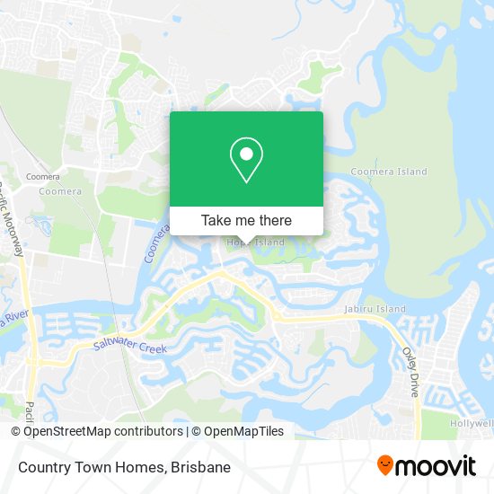 Country Town Homes map