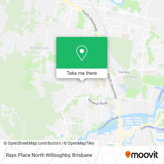 Rays Place North Willoughby map