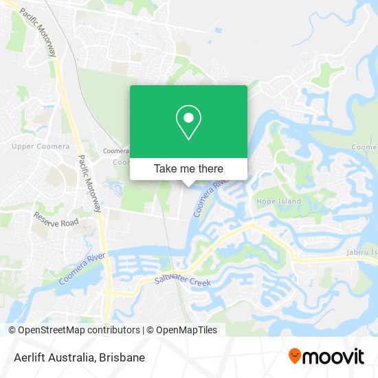 Aerlift Australia map