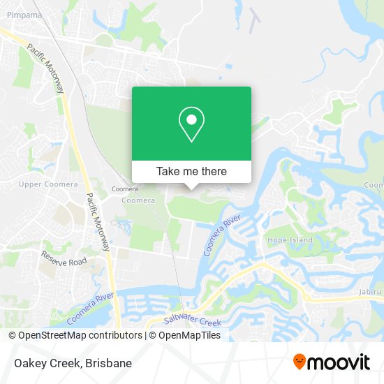 Mapa Oakey Creek