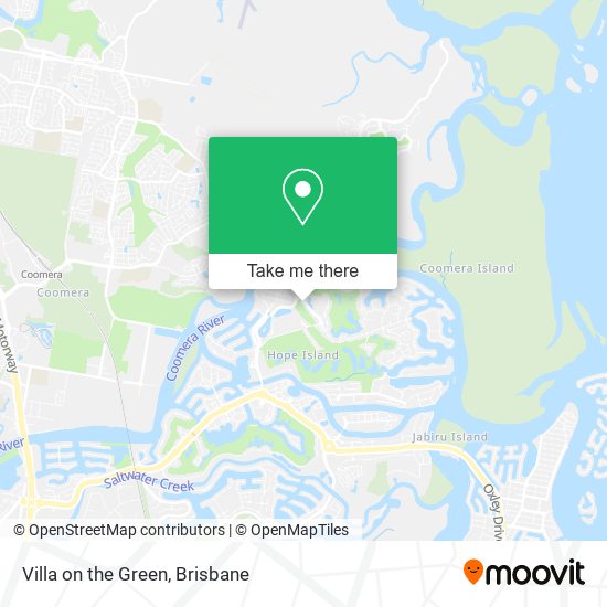 Villa on the Green map