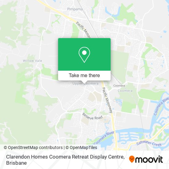 Clarendon Homes Coomera Retreat Display Centre map