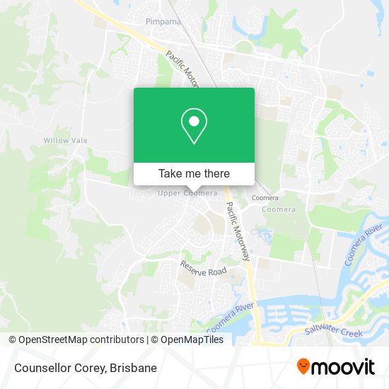 Counsellor Corey map