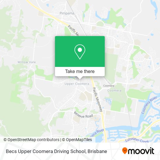 Becs Upper Coomera Driving School map