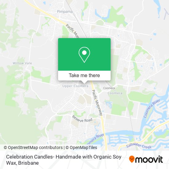Celebration Candles- Handmade with Organic Soy Wax map
