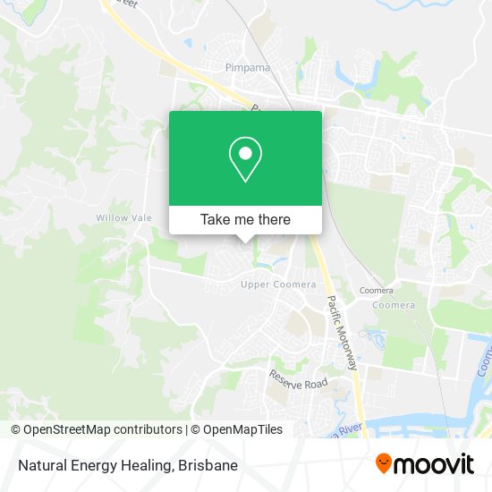 Natural Energy Healing map