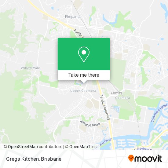 Gregs Kitchen map