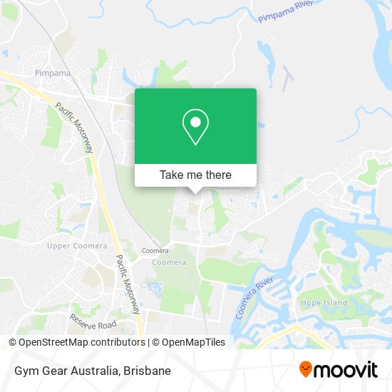 Mapa Gym Gear Australia