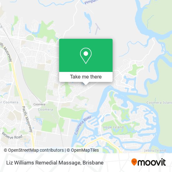 Liz Williams Remedial Massage map