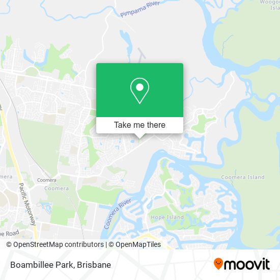 Boambillee Park map