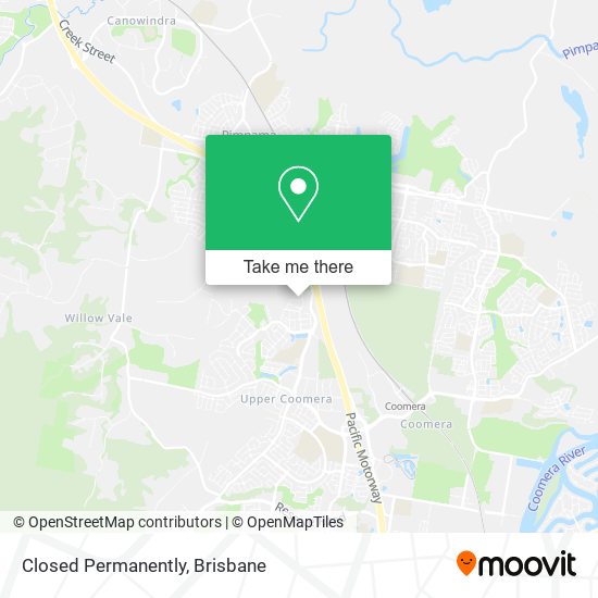 Closed Permanently map