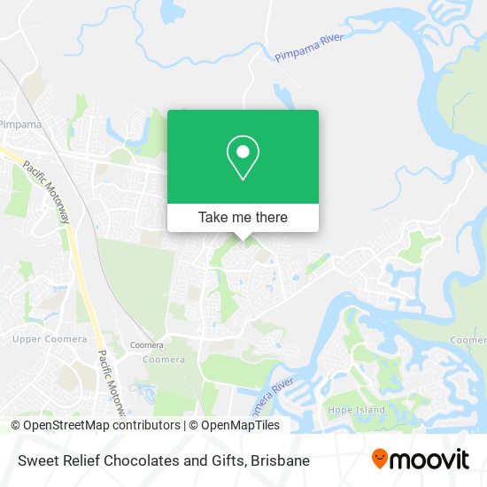 Sweet Relief Chocolates and Gifts map