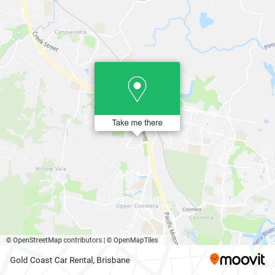 Gold Coast Car Rental map
