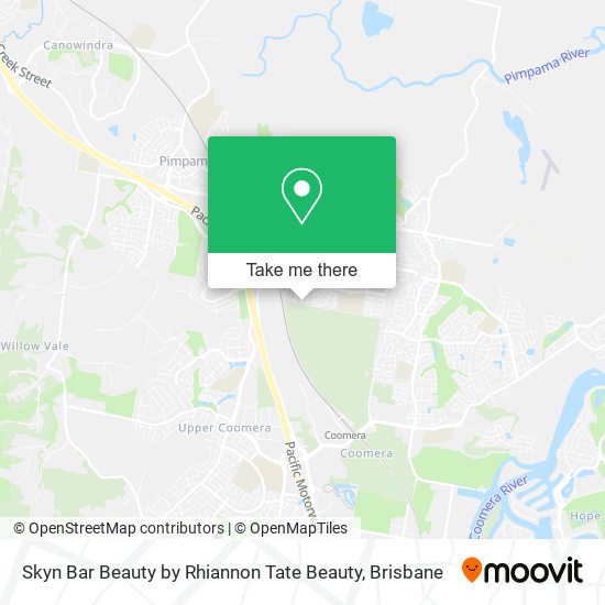 Skyn Bar Beauty by Rhiannon Tate Beauty map