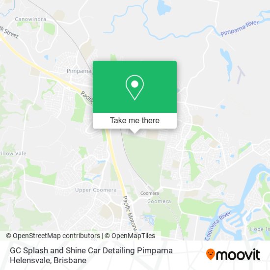GC Splash and Shine Car Detailing Pimpama Helensvale map