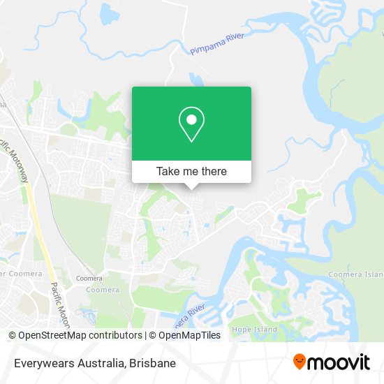 Everywears Australia map