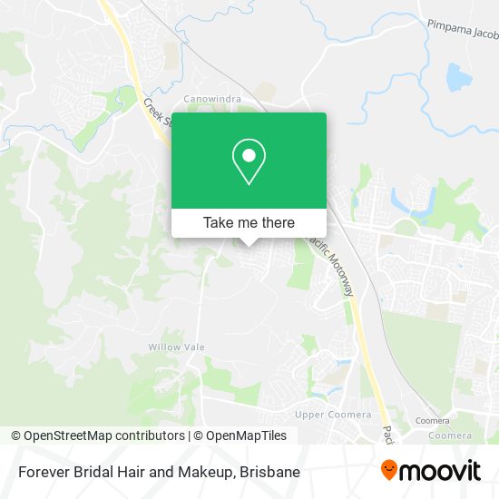 Forever Bridal Hair and Makeup map